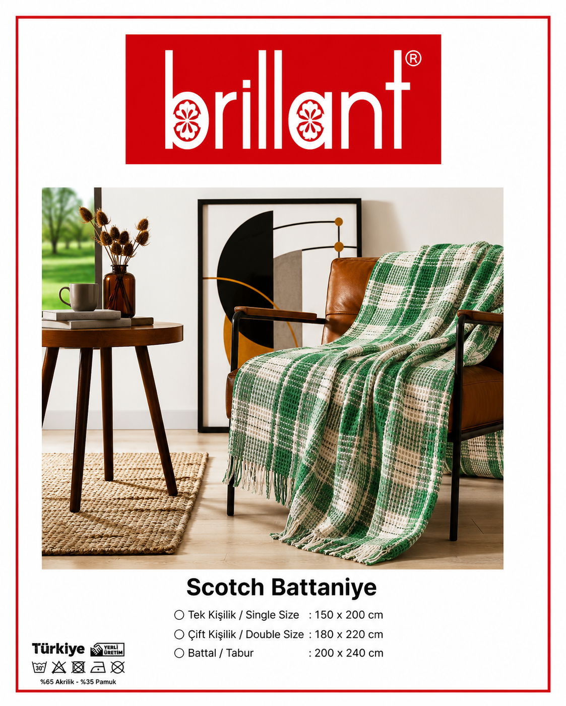 Çift Kişilik Scotch Battaniye 003