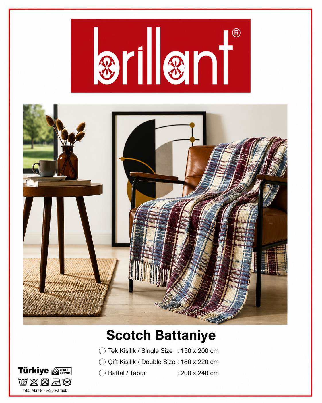 Çift Kişilik Scotch Battaniye 002
