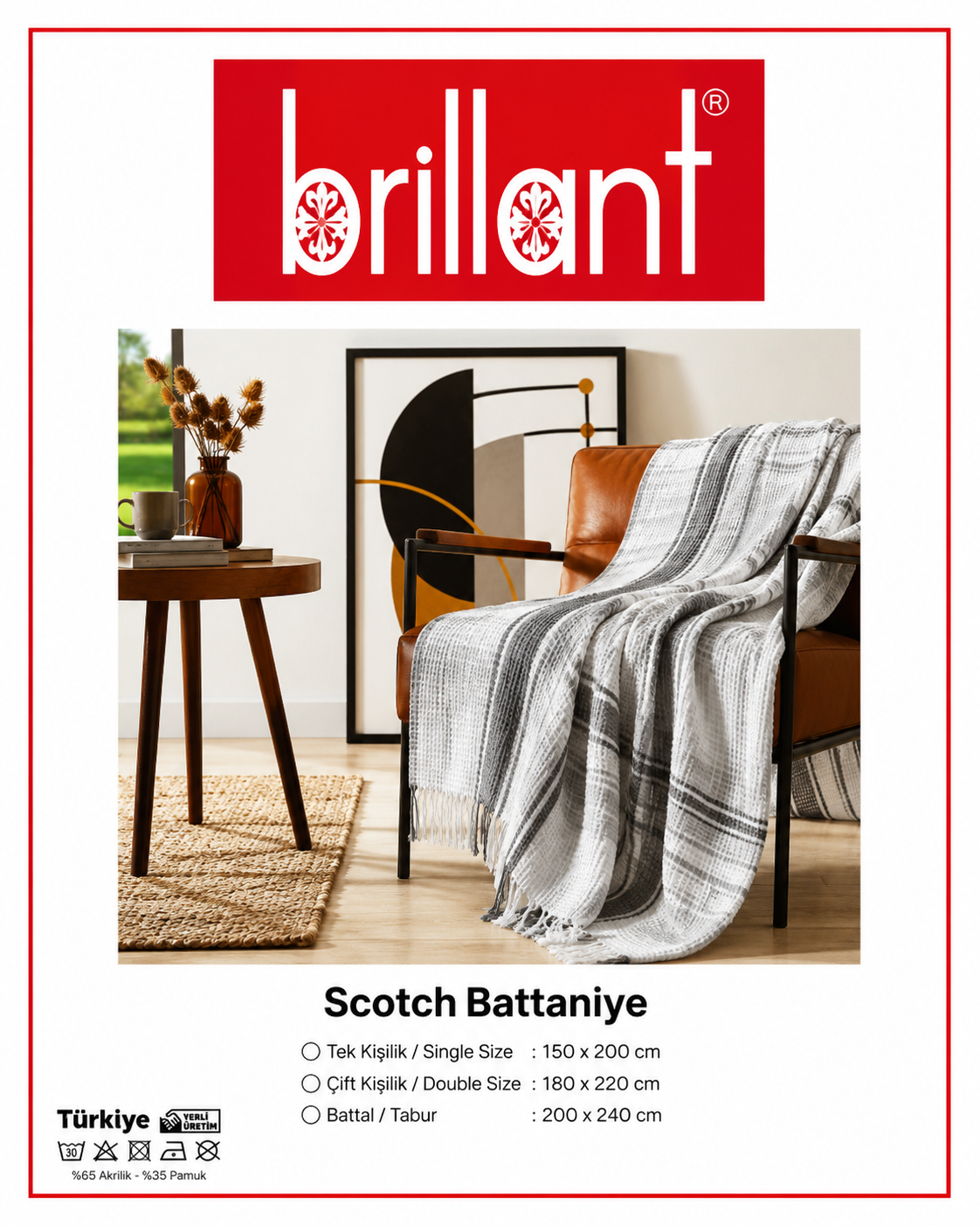 Çift Kişilik Scotch Battaniye