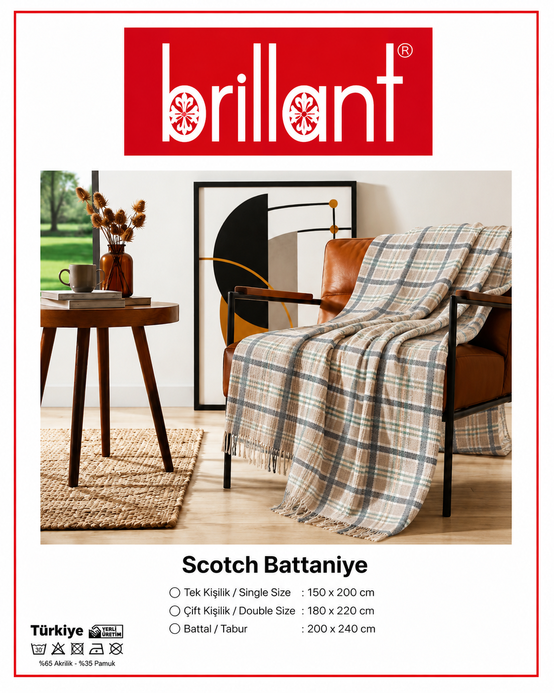Çift Kişilik Scotch Battaniye 004