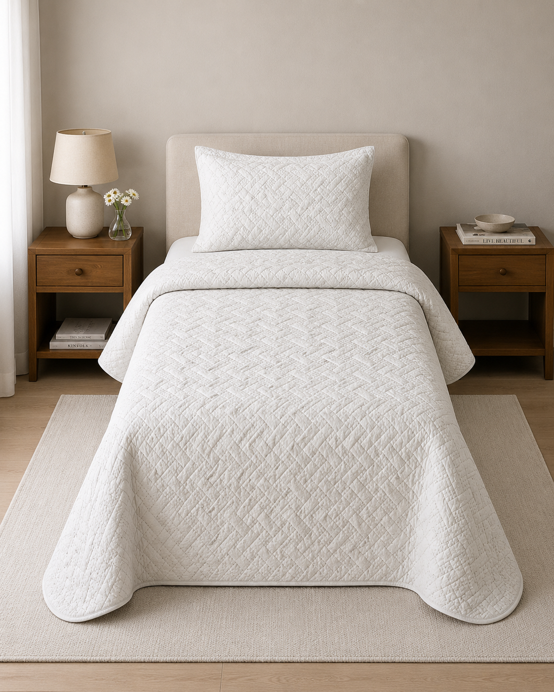 Merinos Elegance 002 Tek Kişilik Yatak Örtüsü