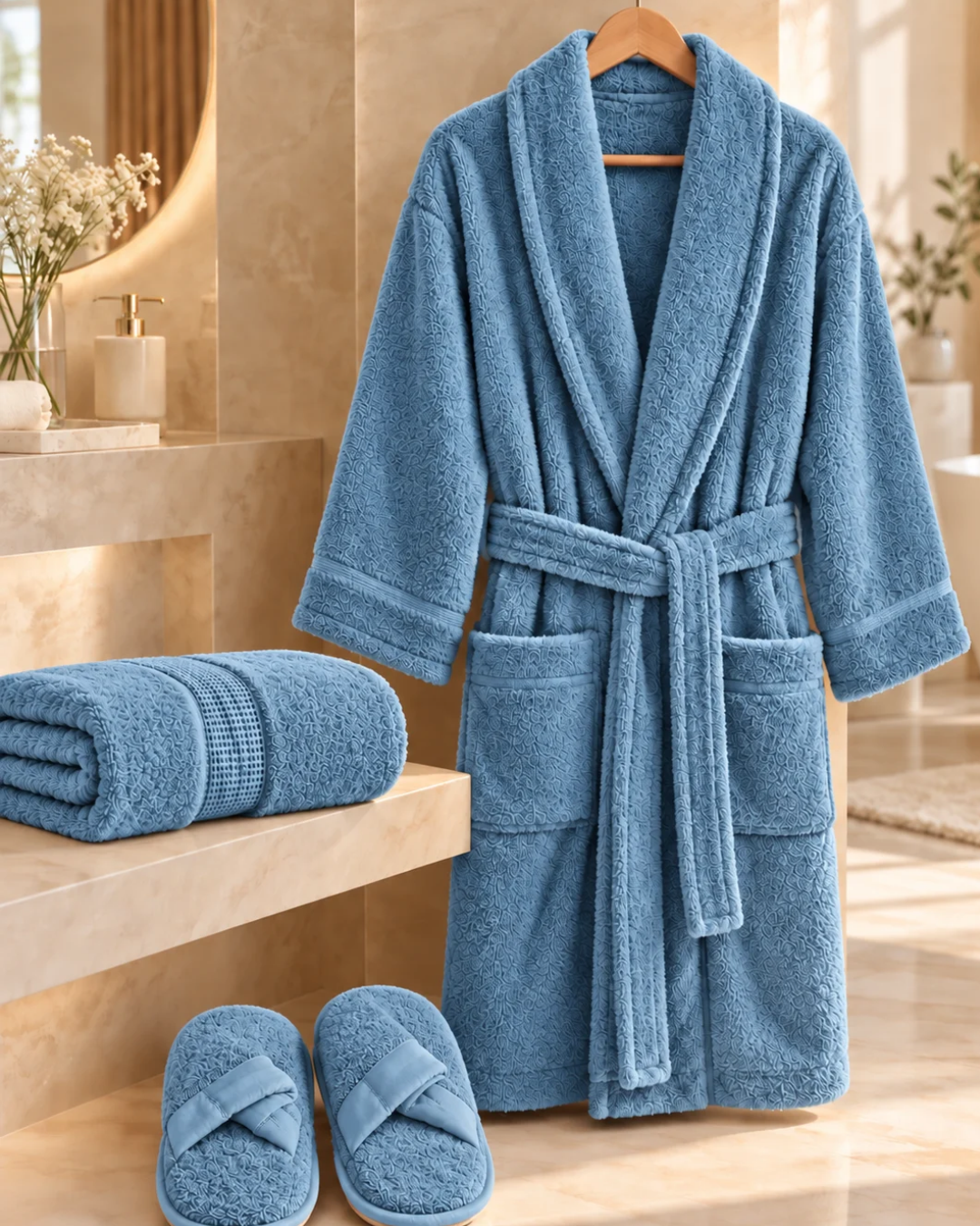 Özdilek Colourist Maldiv Kişisel Banyo Bornoz Seti (L Beden)