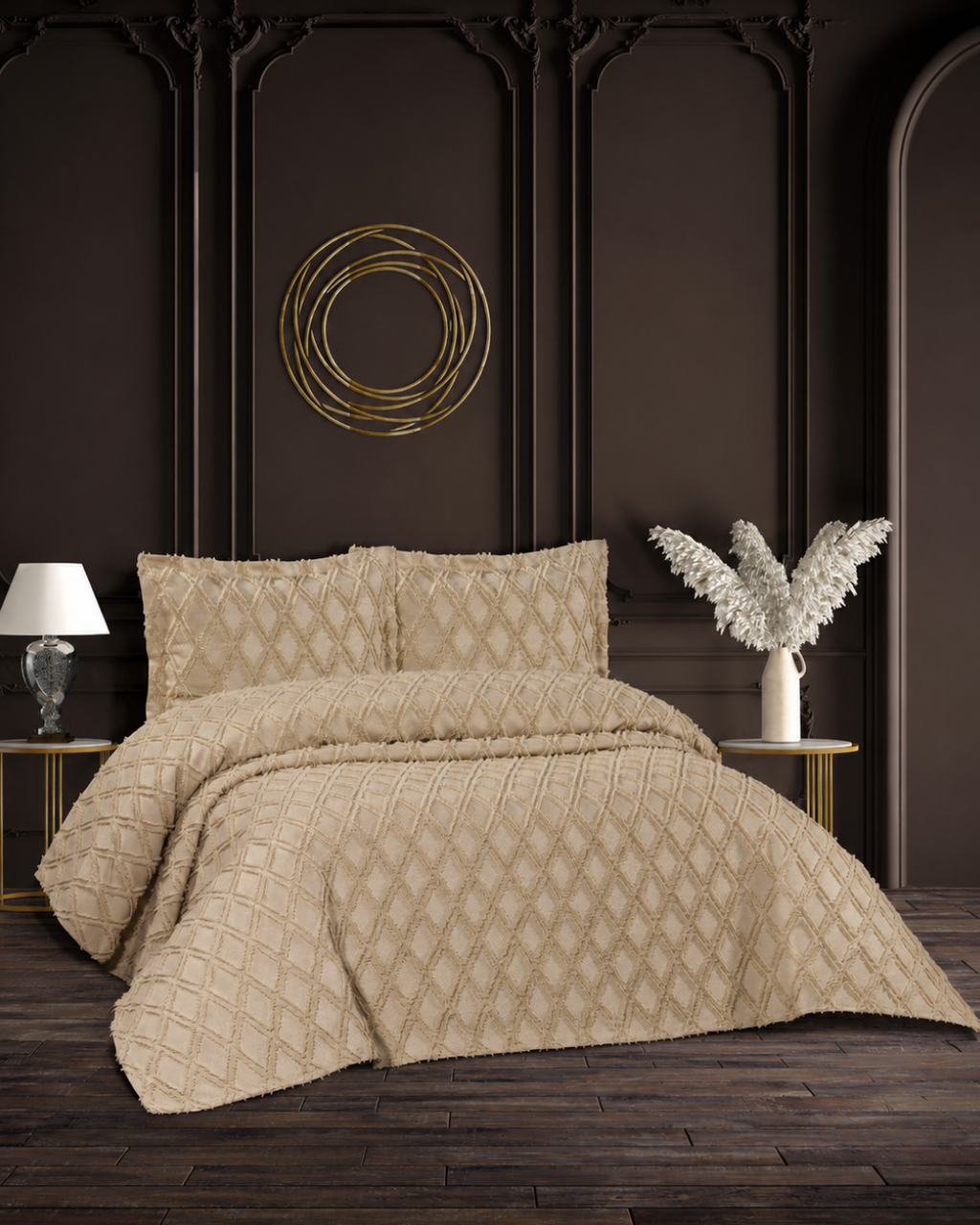 ROYAL001 غطاء سرير بوم بوم