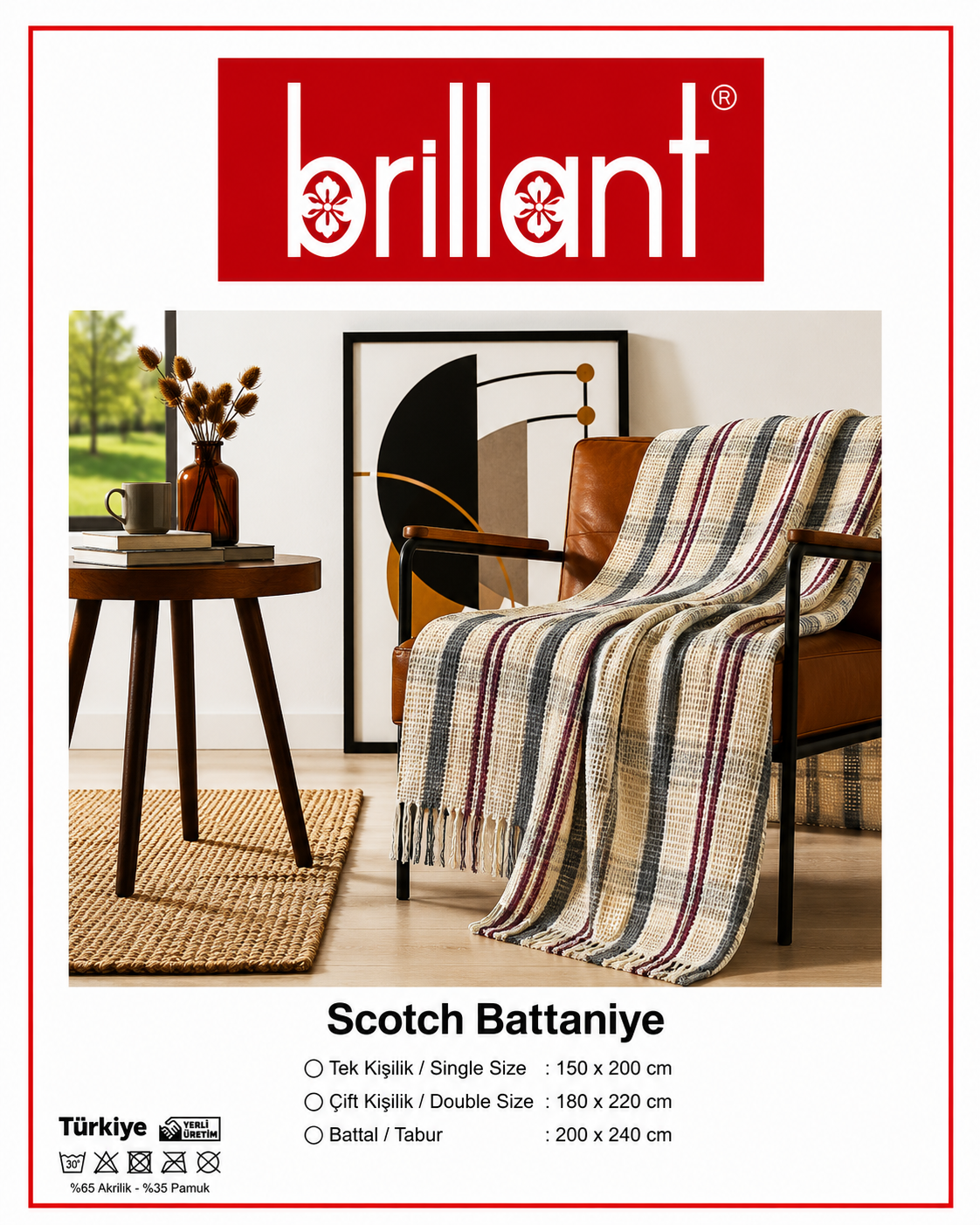 Çift Kişilik Scotch Battaniye 005