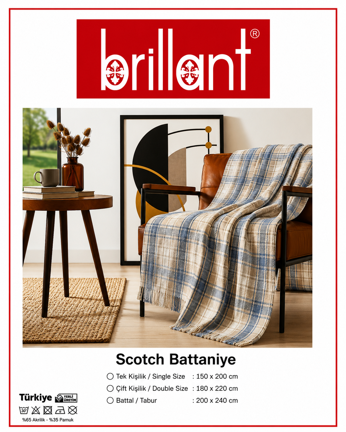 Çift Kişilik Scotch Battaniye 006