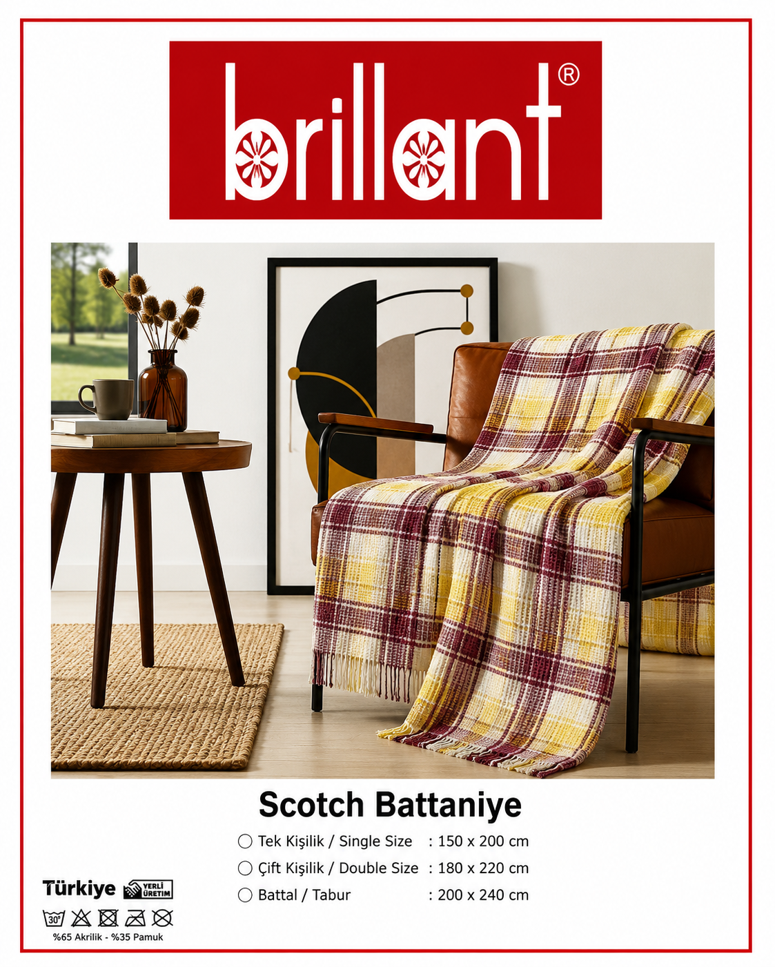 Çift Kişilik Scotch Battaniye 007